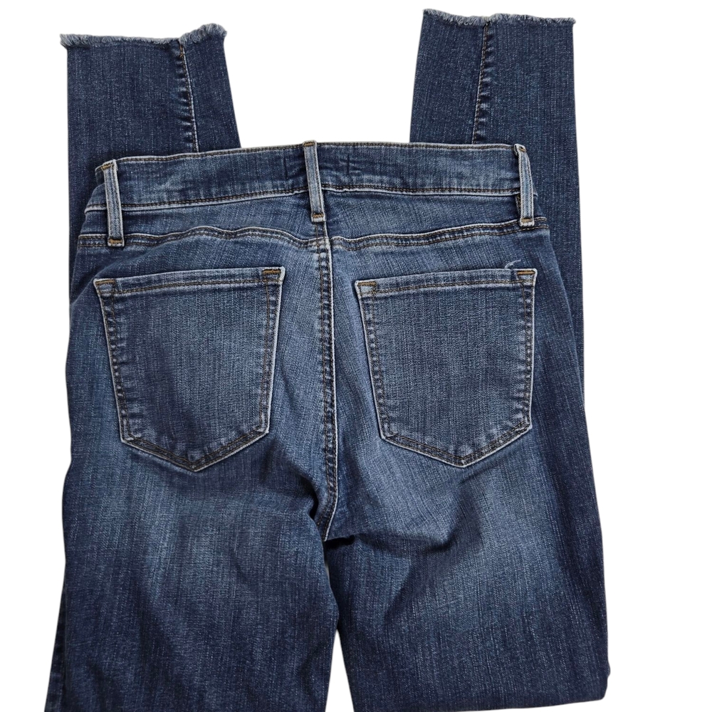 Classic Blue Distressed Women's Loft Jeans Sz2/26 - Picture 4 of 10